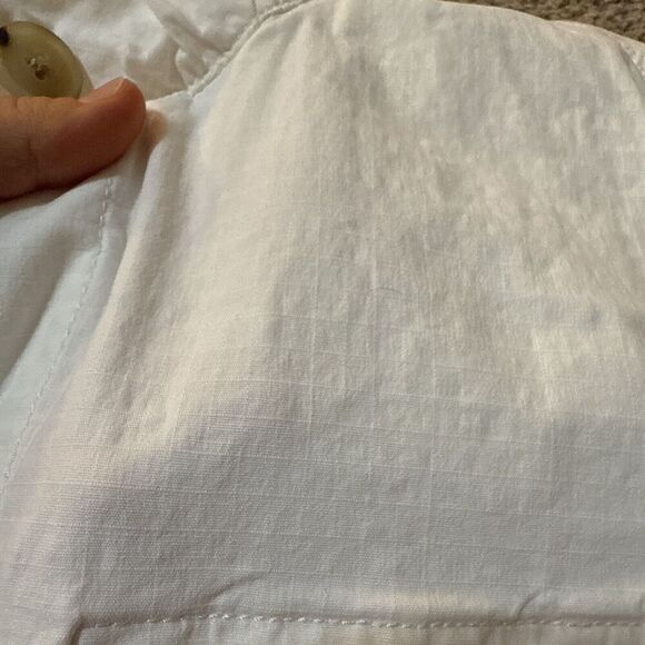 Eddie Bauer‎ Jacket Womans Ripstop Field Safari utility Cargo Canvas L Military - Picture 6 of 12